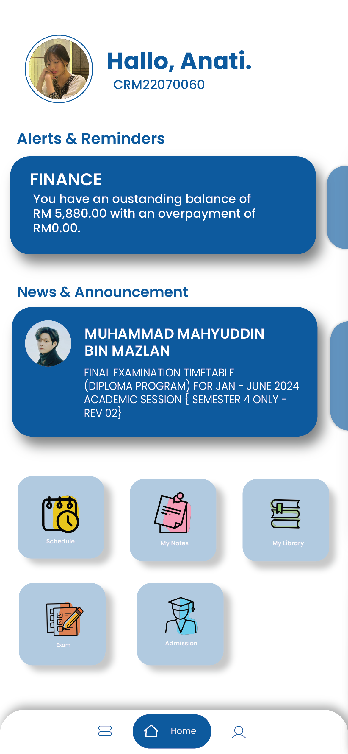 App Homepage