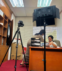 Behind the scenes of a university video production, photo 4
